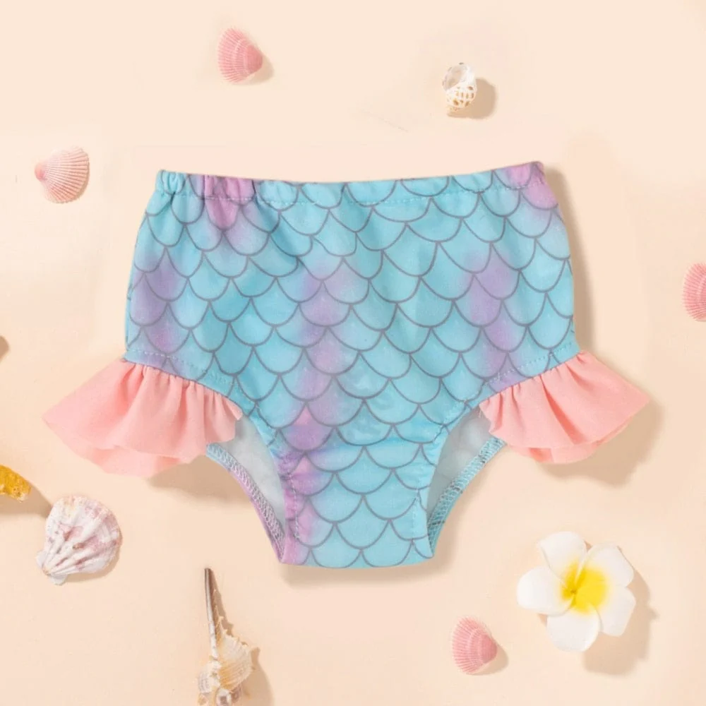 Mermaid Tiered Layer Bikini Swimsuit - Image 2