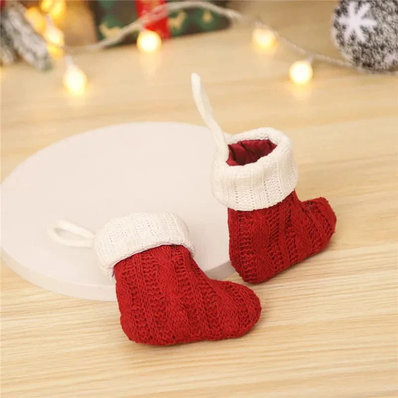 Mini Christmas Stocking Utensil Holders - Image 4
