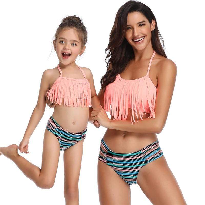 Mommy and Me Swimwear Tassel Fringe - Image 7