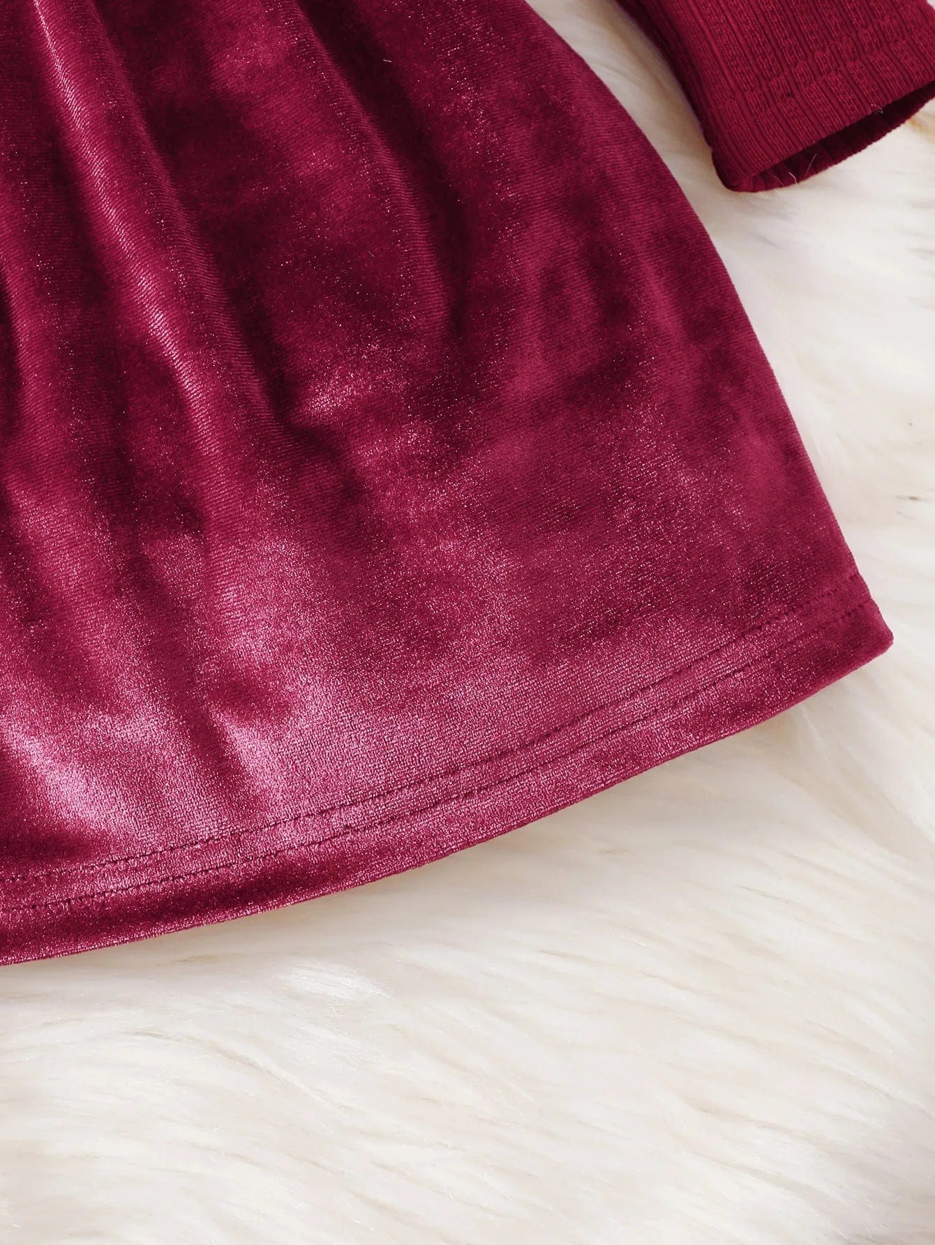Baby Girl High Neck Bow Dress - Image 5