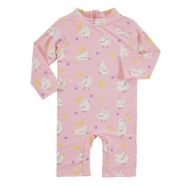 One Piece Long Sleeve Swimsuit For Kids - Image 18