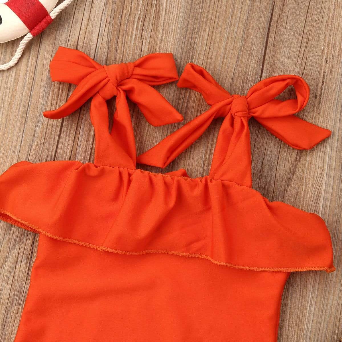 Orange One Piece Swimsuit - Image 4