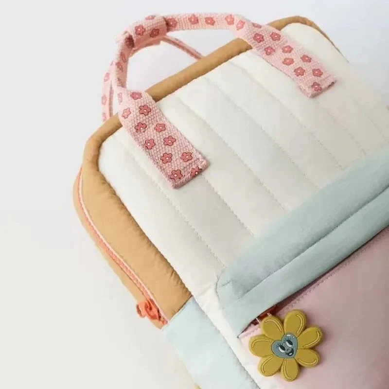 Pastel Floral Print Backpack - Image 4