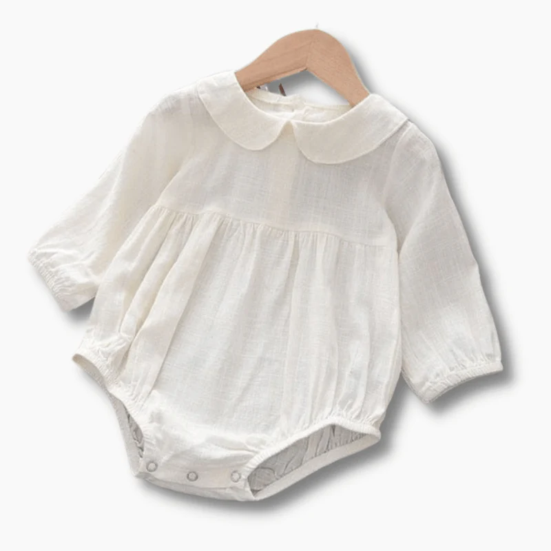 Peter Pan Collar Baby Girl Romper