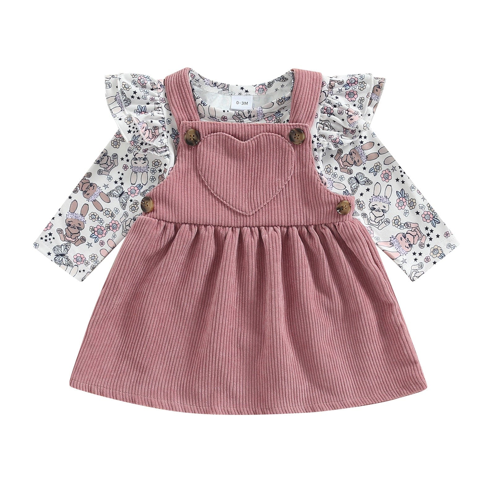 Pinafore Baby Girl Dress Set - Image 9