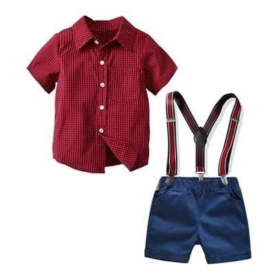Plaid Shirt And Suspenders - Image 3