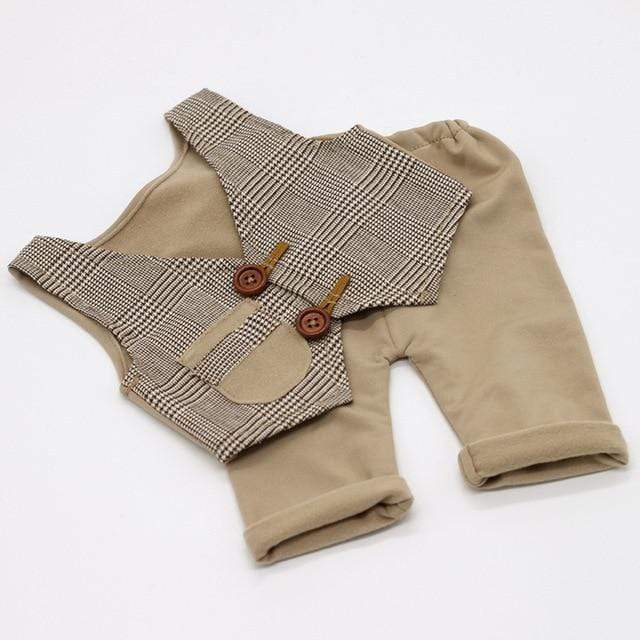 Plaid Waistcoat+Pants Outfits - Image 4
