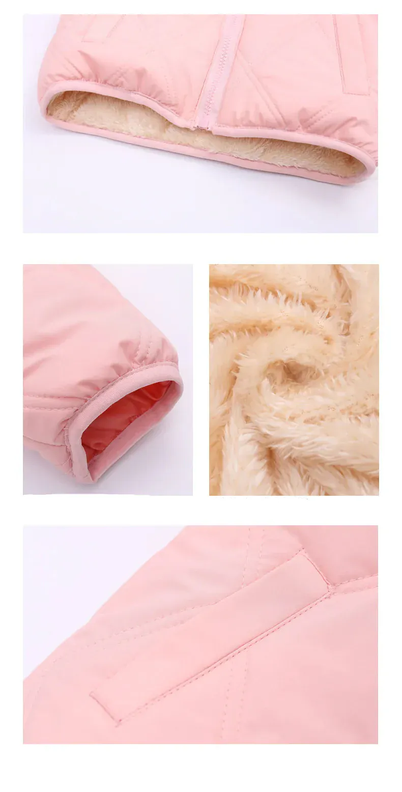 Plush Velvet Lined Winter Puffer Jacket for Kids - Image 30