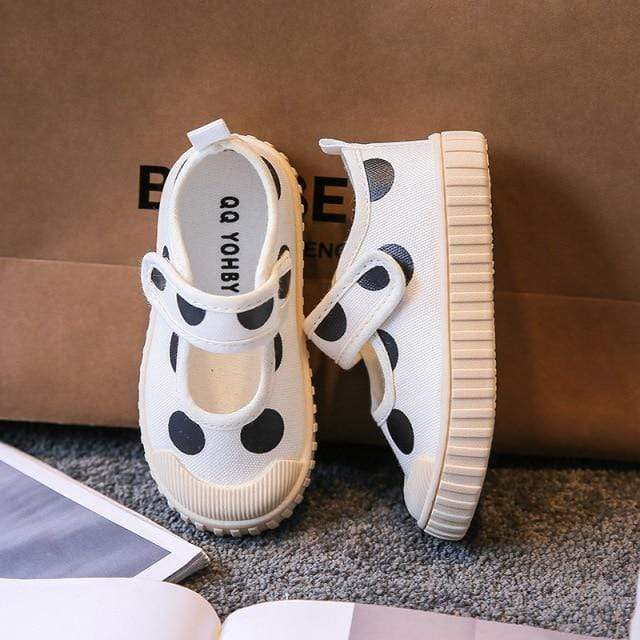 Polka Dot Canvas Casual Shoes - Image 7