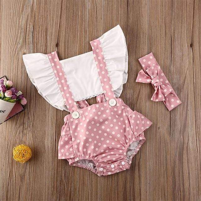 Polka Dot Print Ruffle - Image 2