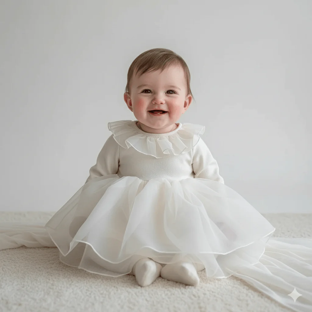 Princess Baby Girl Christening Dress - Image 2