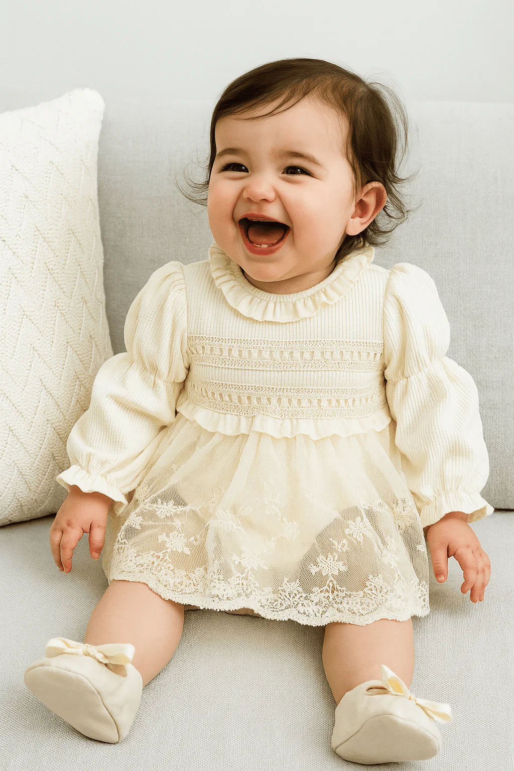 Princess Baby Girl Tutu Lace Bodysuit - Image 11