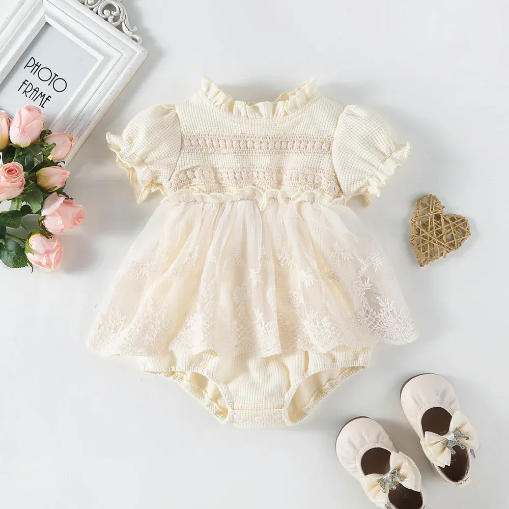 Princess Baby Girl Tutu Lace Bodysuit - Image 2