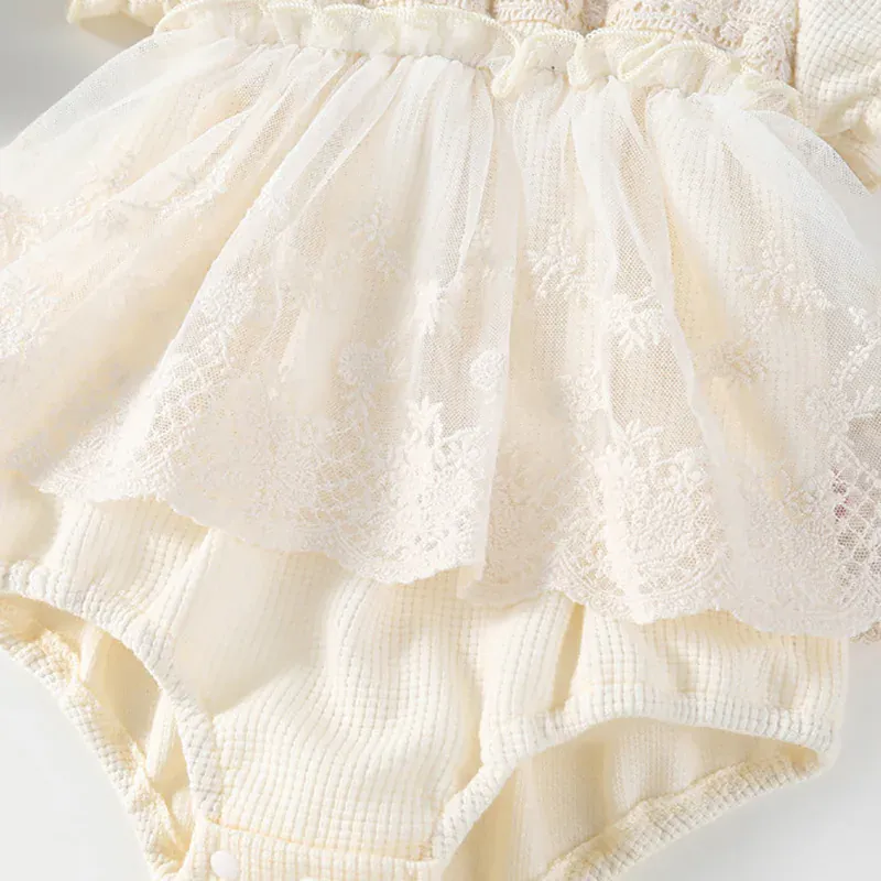 Princess Baby Girl Tutu Lace Bodysuit - Image 6