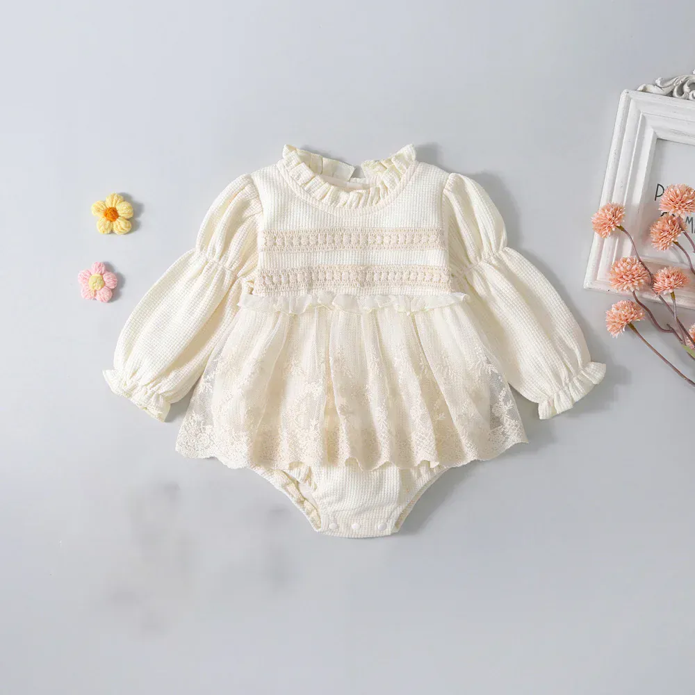 Princess Baby Girl Tutu Lace Bodysuit - Image 9