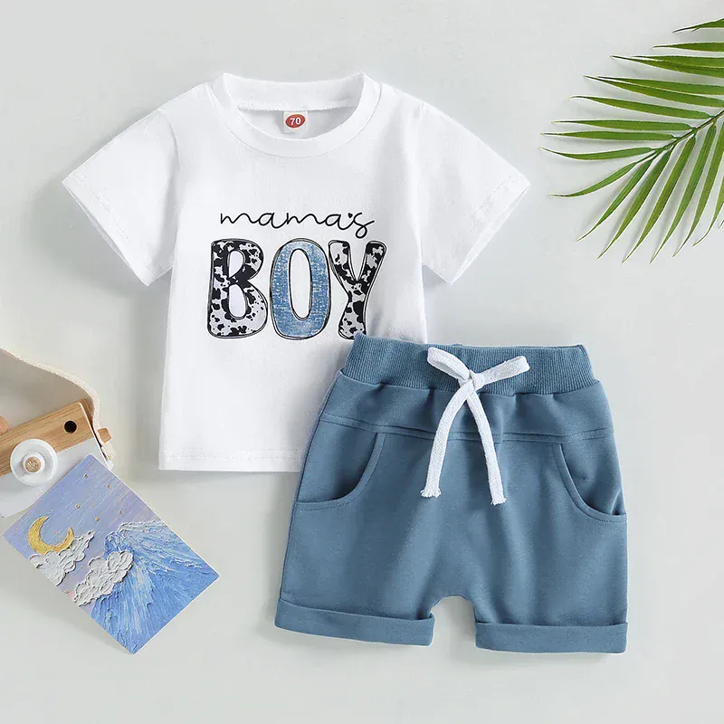 Printed T-Shirt & Casual Shorts Set