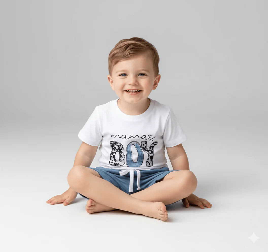 Printed T-Shirt & Casual Shorts Set - Image 2