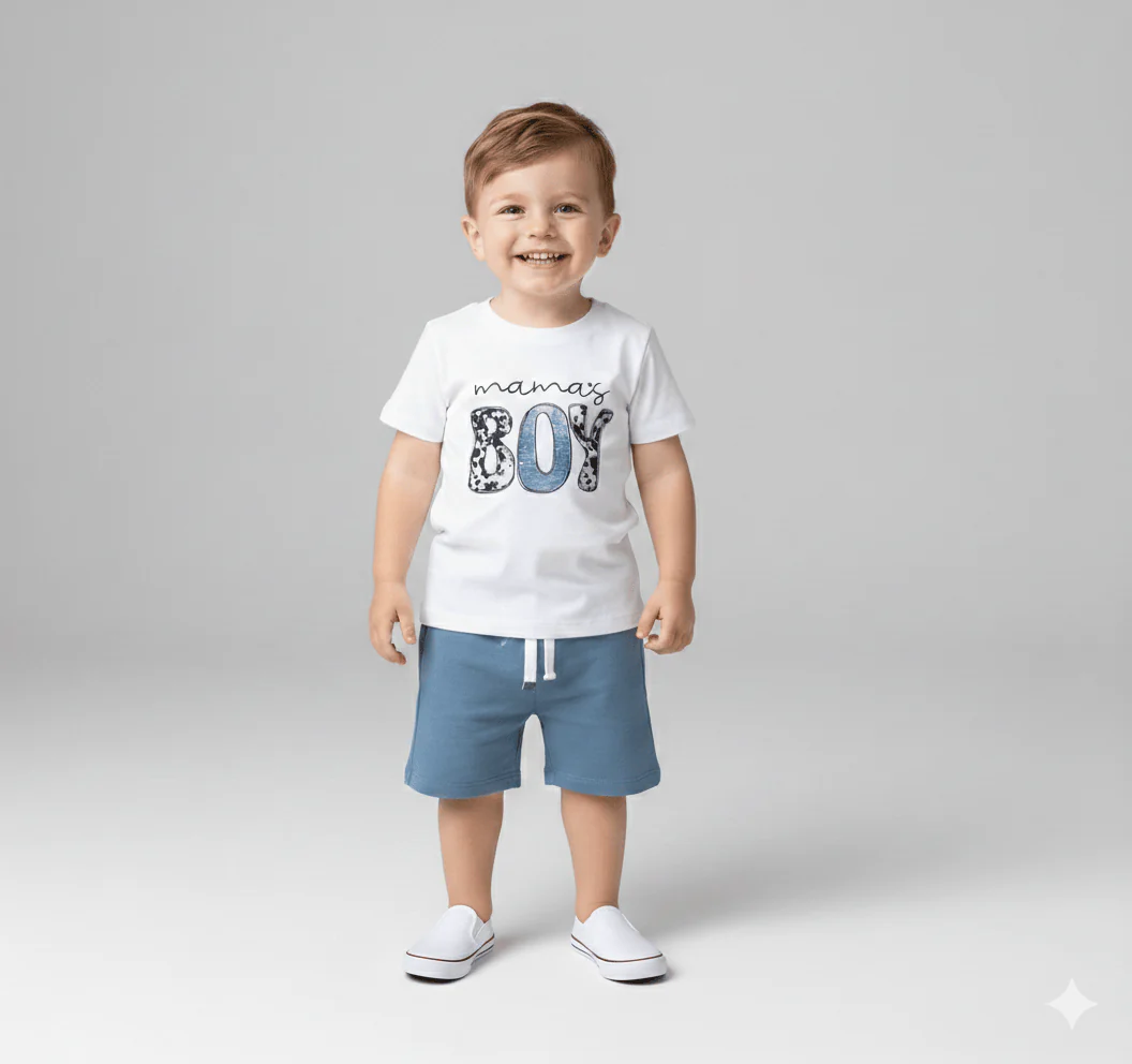 Printed T-Shirt & Casual Shorts Set - Image 3