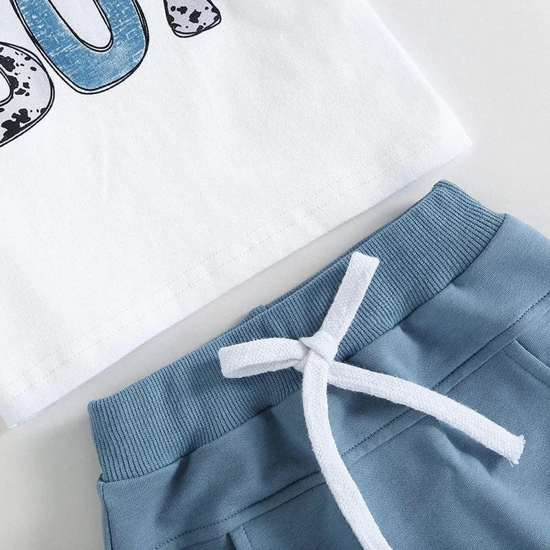 Printed T-Shirt & Casual Shorts Set - Image 7