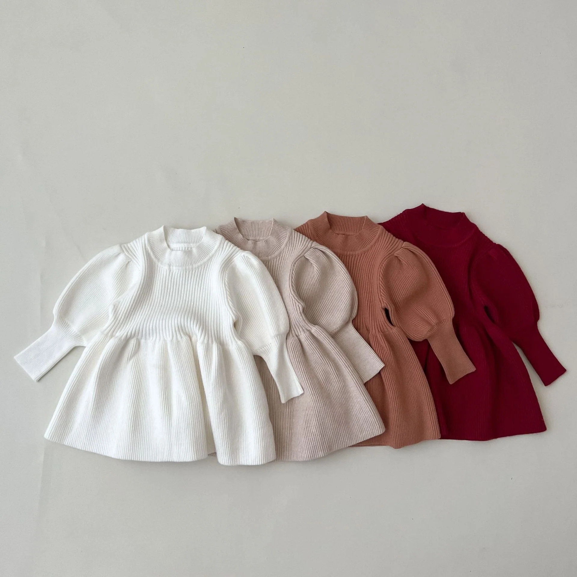 Puff Knit Dress - Image 10