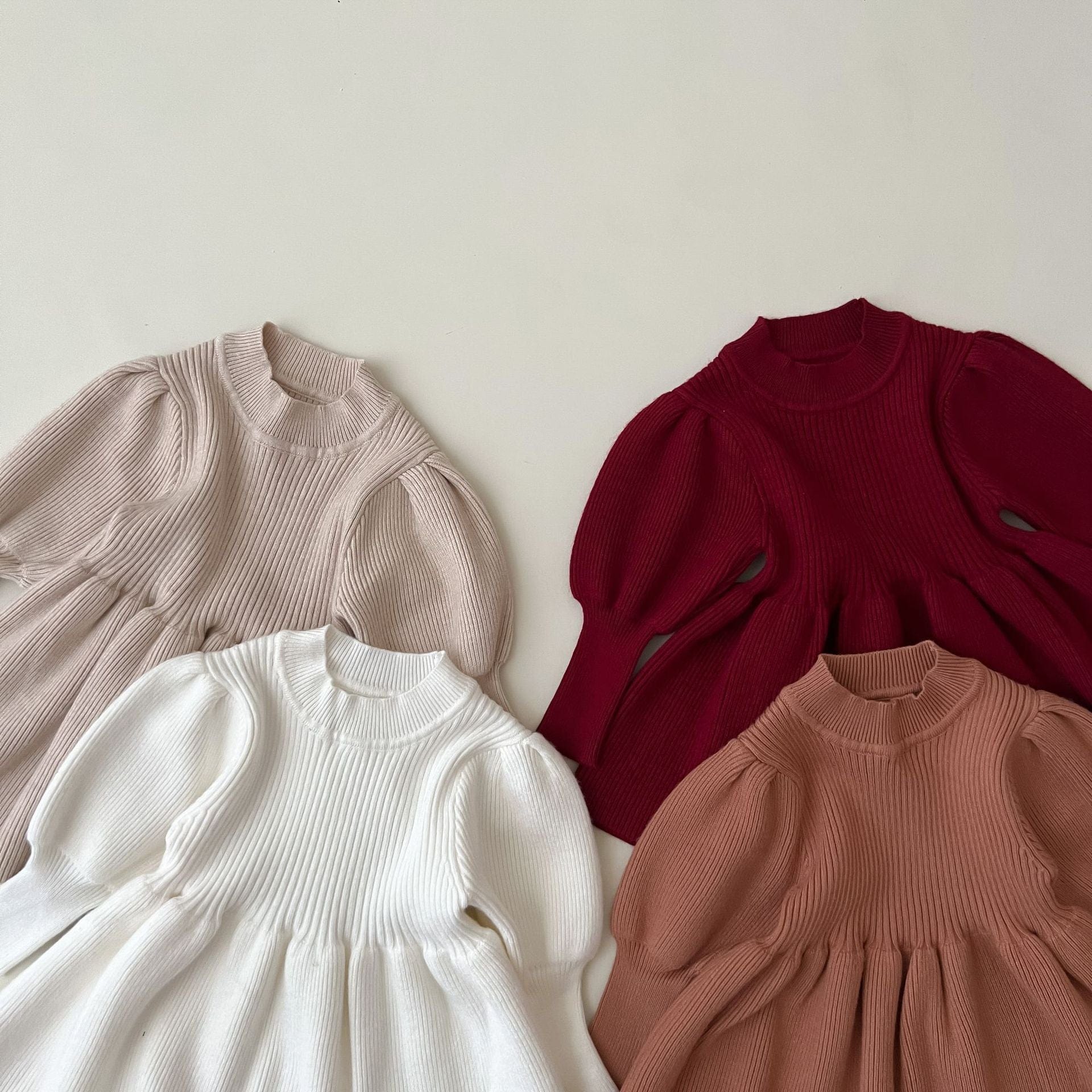 Puff Knit Dress - Image 9
