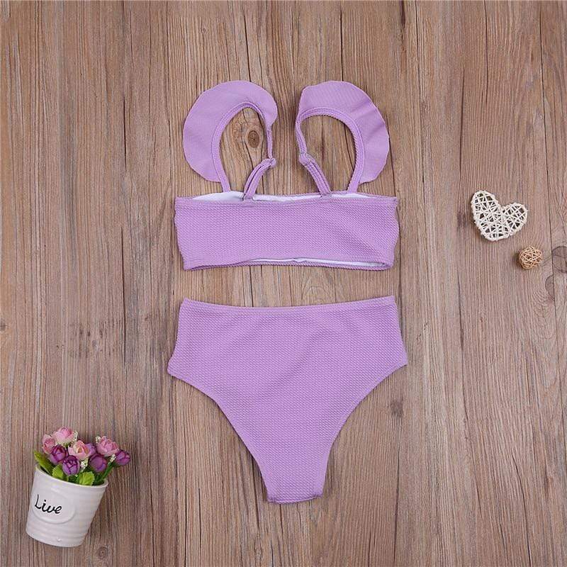 Purple Ruffle Swimsuit - Image 3
