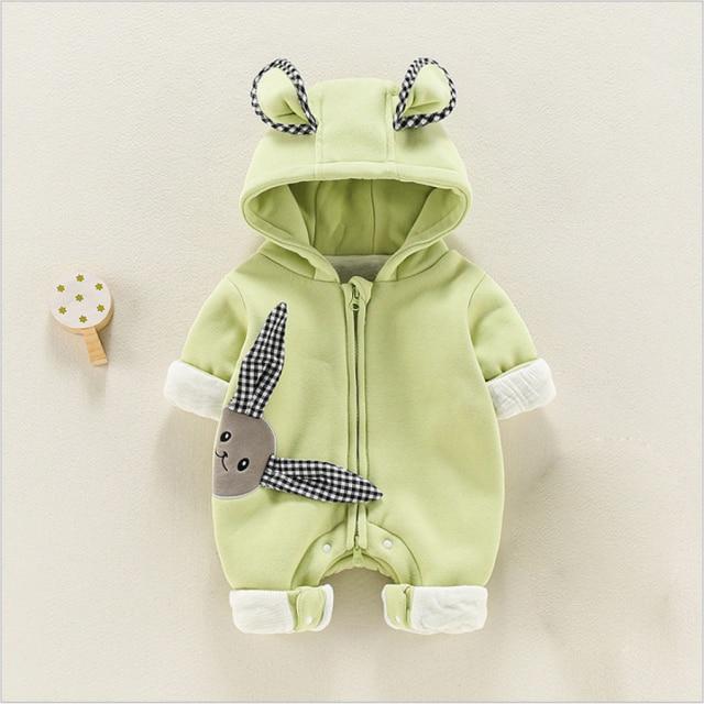 Rabbit Ears Baby Hooded Rompers - Image 2
