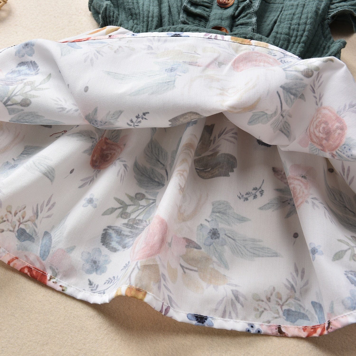 Ruffle Floral A-Line Dress - Image 6