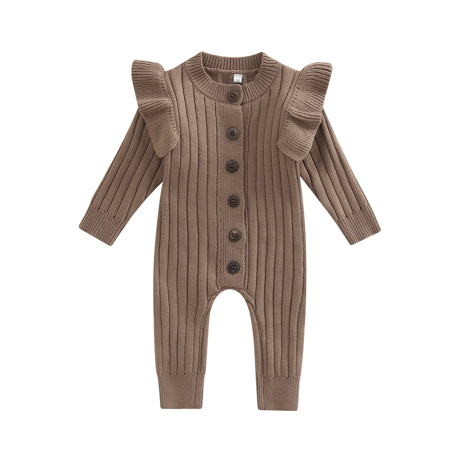 Ruffle Long Sleeve Baby Romper - Image 5