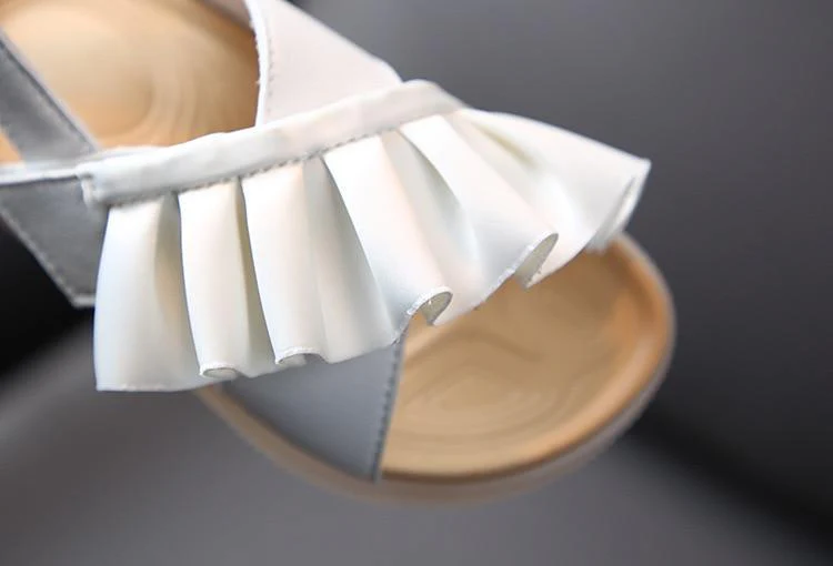 Ruffle Trim Slide Sandals - Image 17