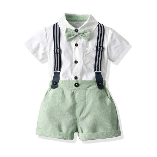 Semi Formal Suspender Shorts Outfit - Image 2