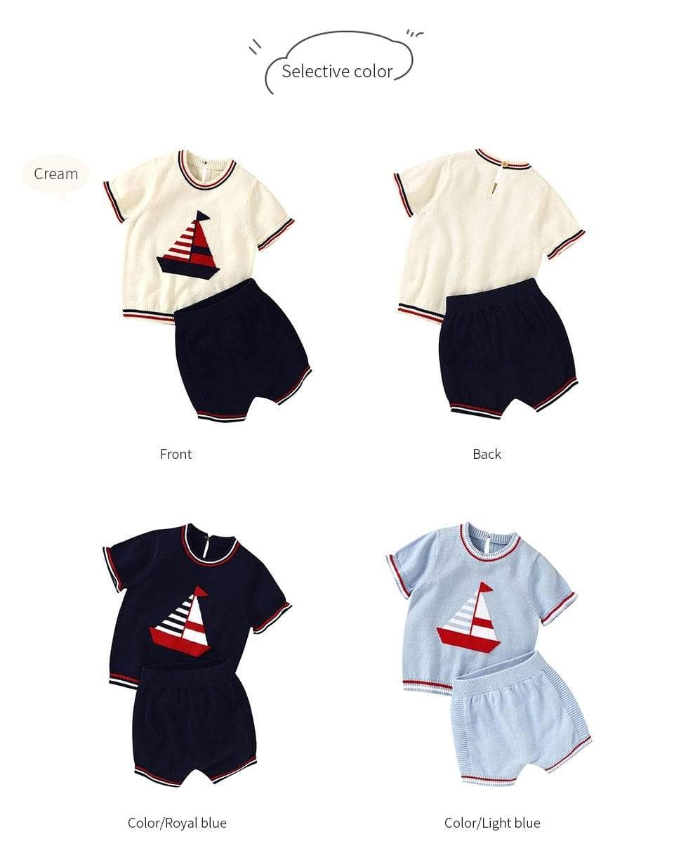 2pcs Sail Print Outfits - Image 3
