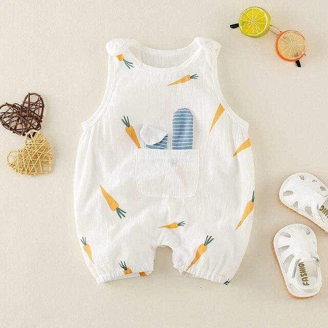 Sleeveless Cartoon Romper - Image 4