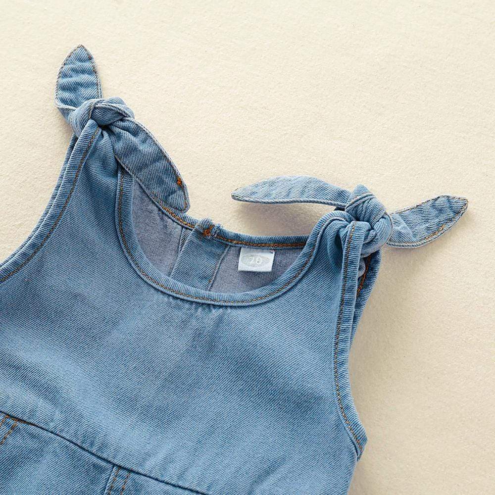 Sleeveless Denim Jumpsuit - Image 5