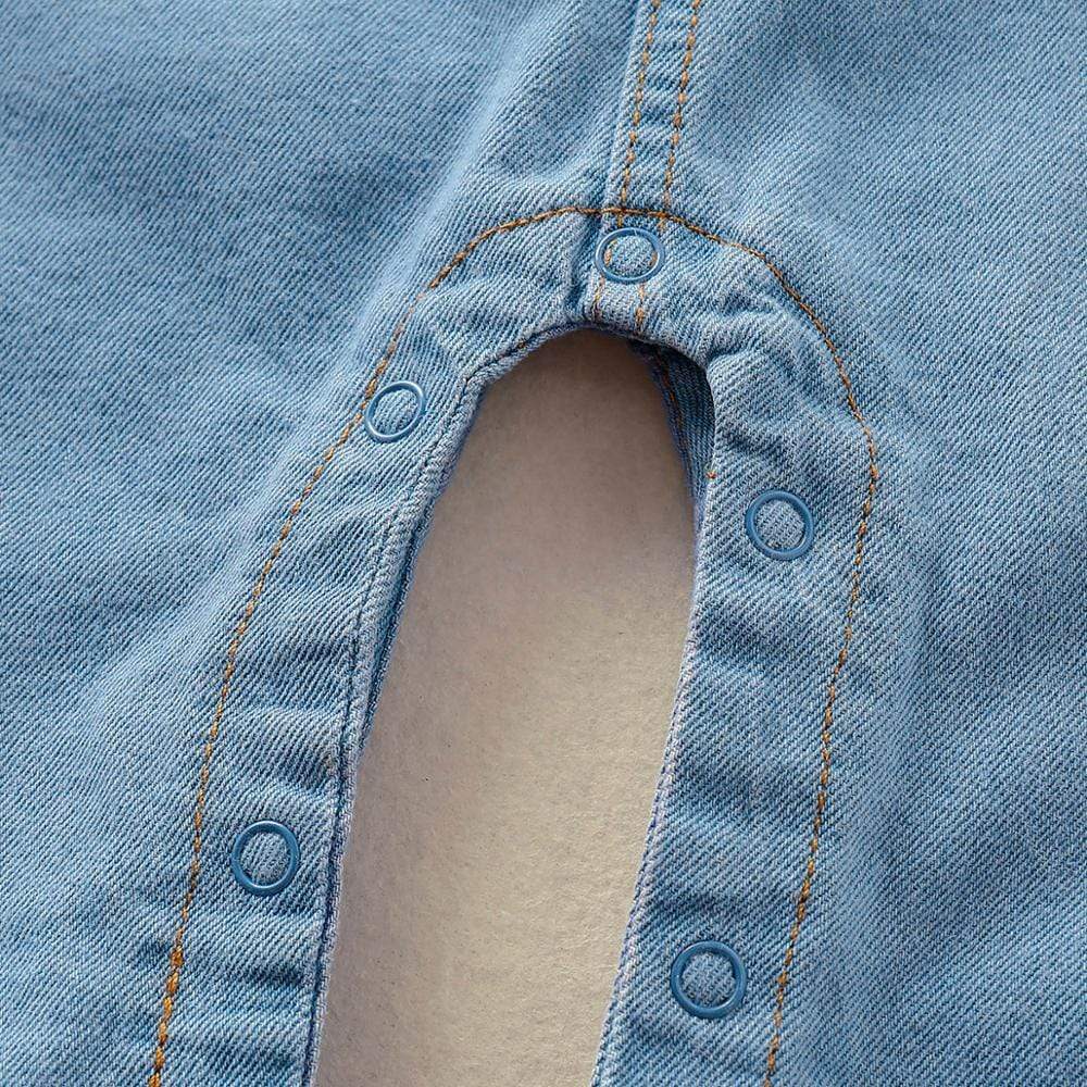 Sleeveless Denim Jumpsuit - Image 9