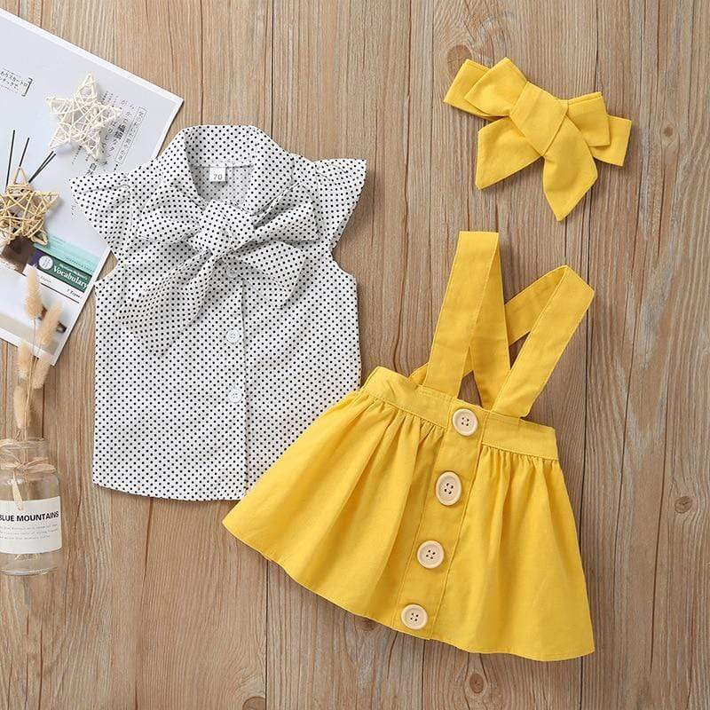 Sleeveless Polka Dot Dress Outfit - Image 2