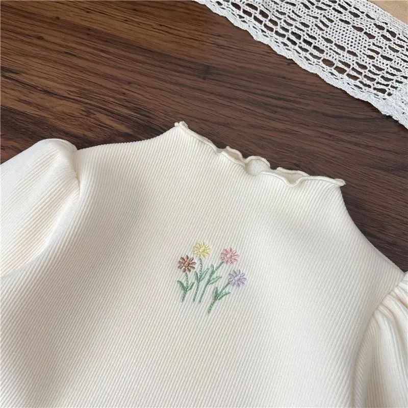 Soft and Warm Embroidered Top - Image 5