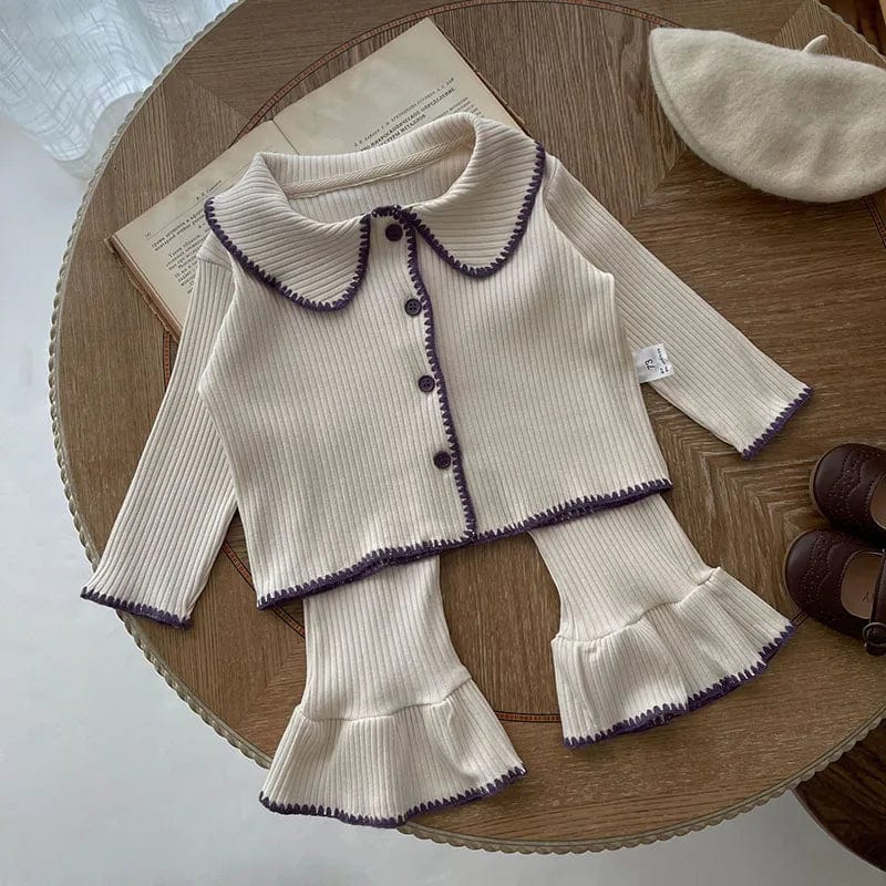Soft Knit Girl Outfit Set - Image 2