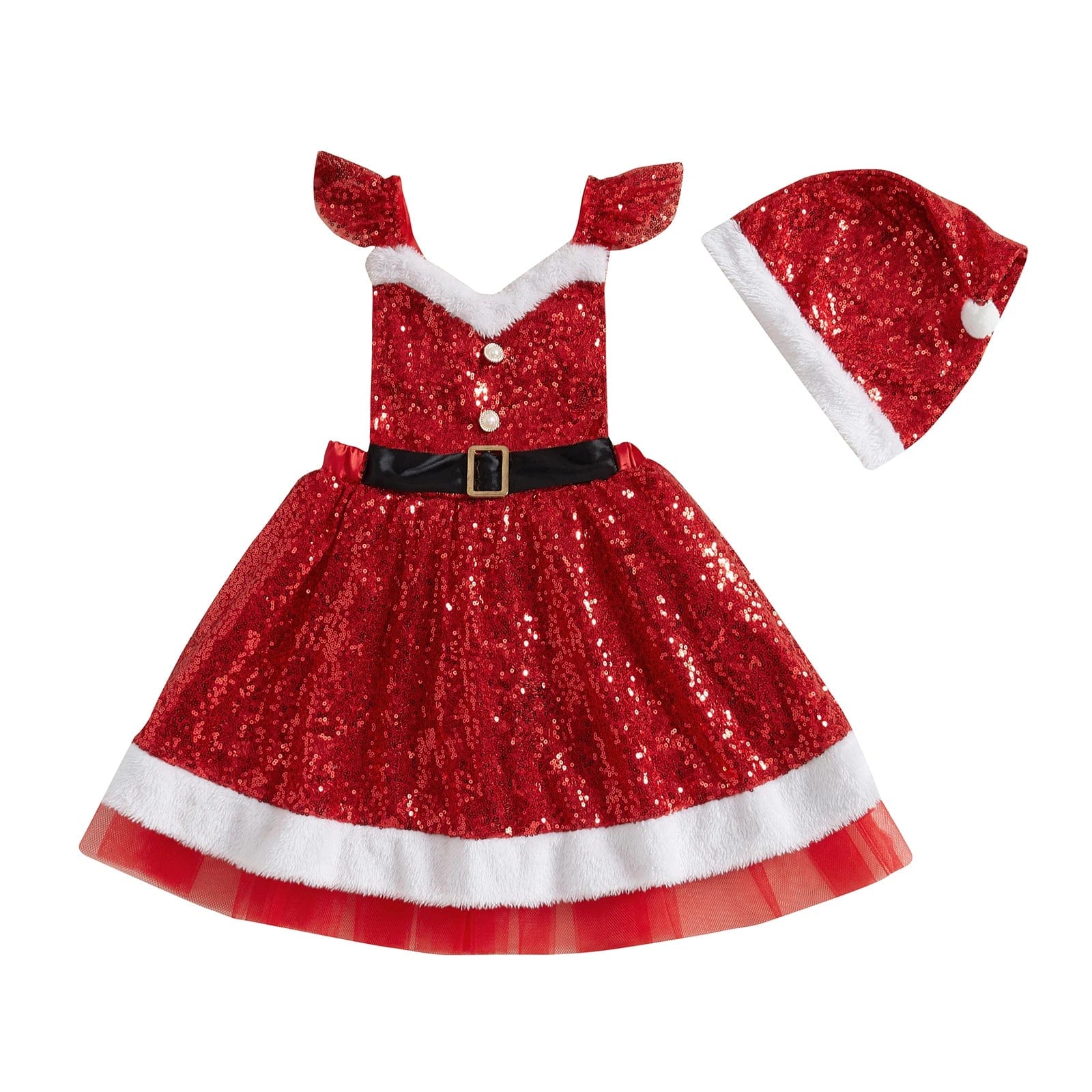 Sparkling Christmas Dress Set for Girls - Image 7