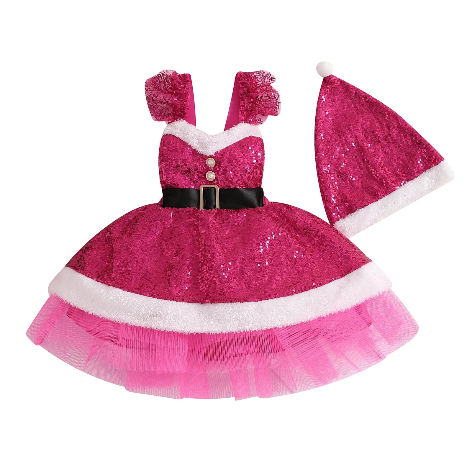 Sparkling Christmas Dress Set for Girls - Image 9