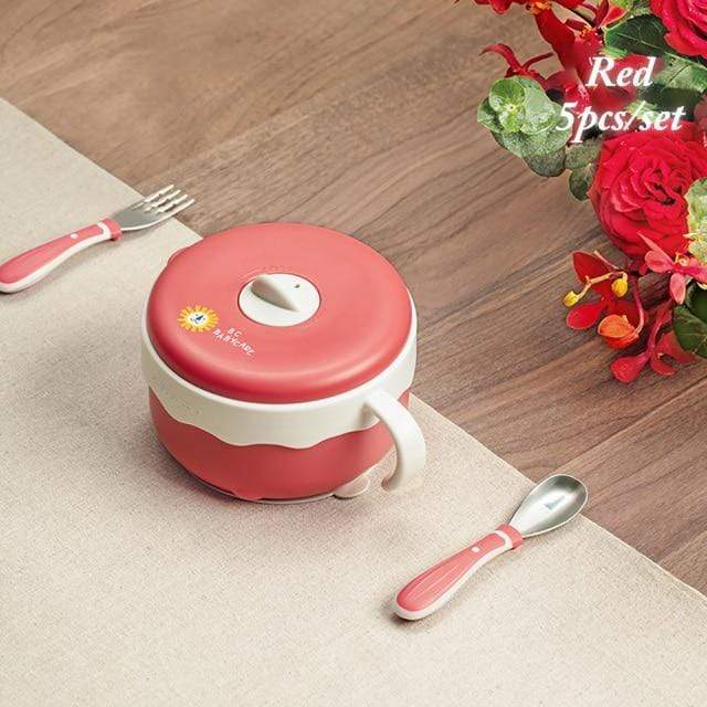 Stainless Steel Baby Feeding Bowl Set - Image 10