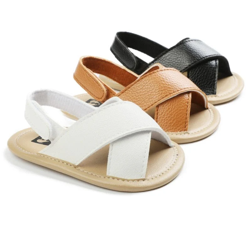 Strap Back Crossover Girls Sandals - Image 2