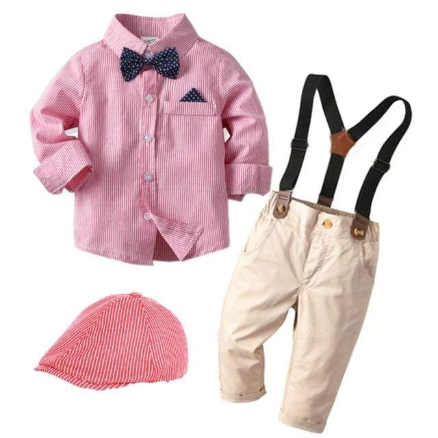 Stripe Shirt Boy Outfit - Image 6