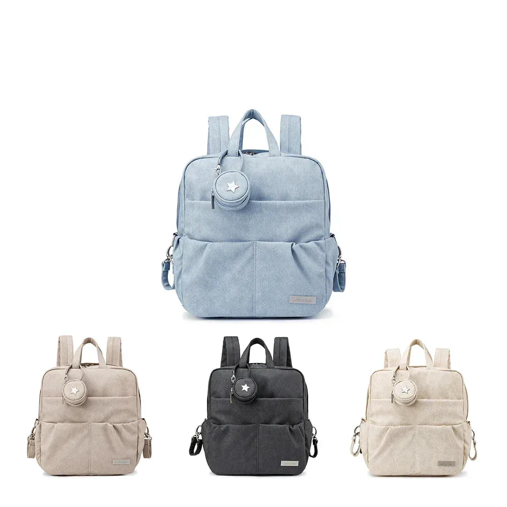 Stylish Waterproof Diaper Backpack with Pacifier Holder - Image 6