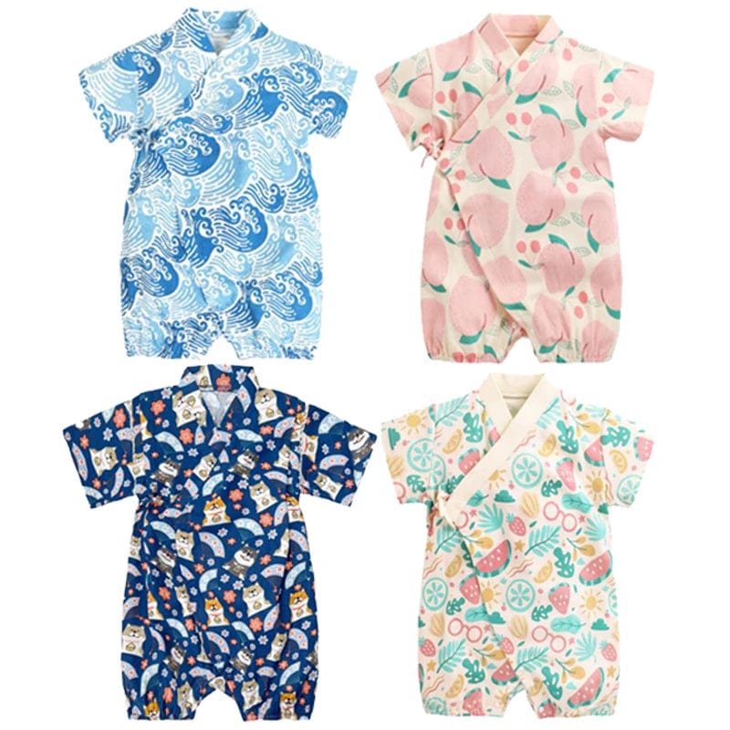 Summer Baby Kimono Romper - Image 2
