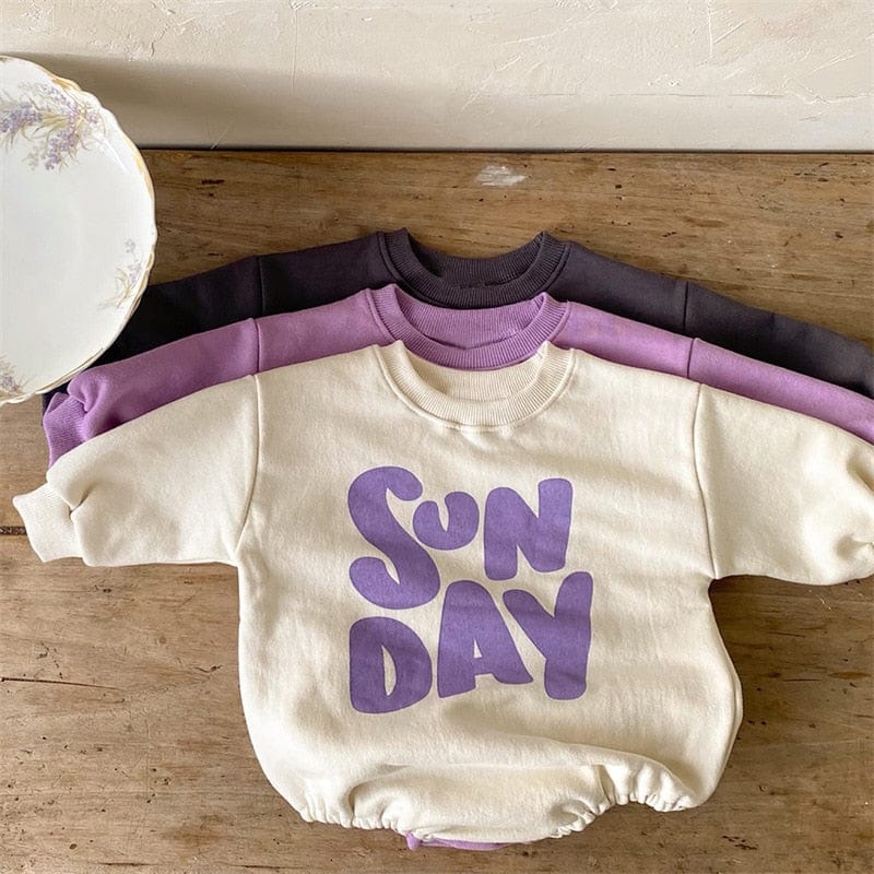 Sunday Statement Print Baby Romper - Image 8