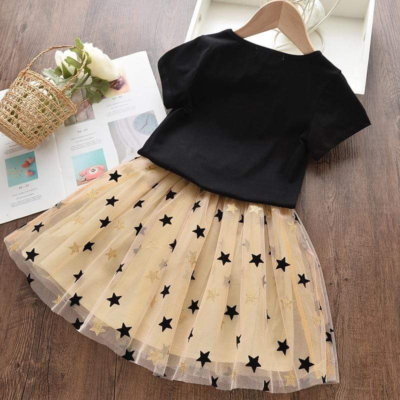 Swan Tee and Star Mesh Skirt - Image 5