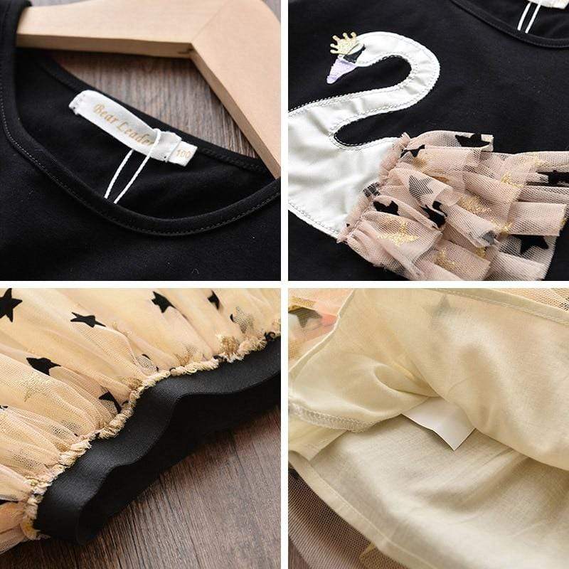 Swan Tee and Star Mesh Skirt - Image 6