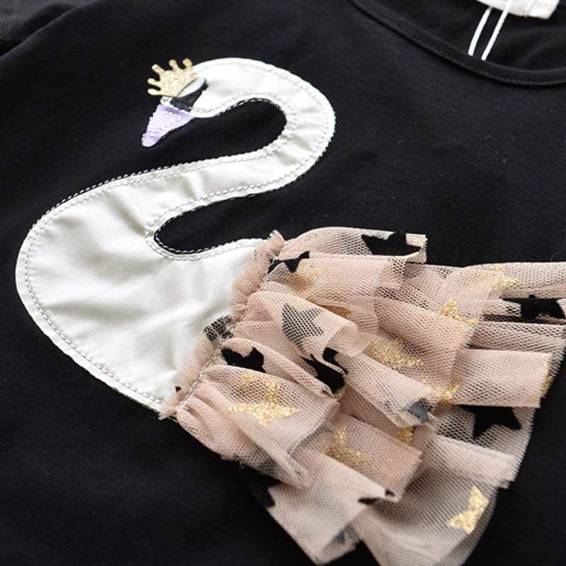 Swan Tee and Star Mesh Skirt - Image 7
