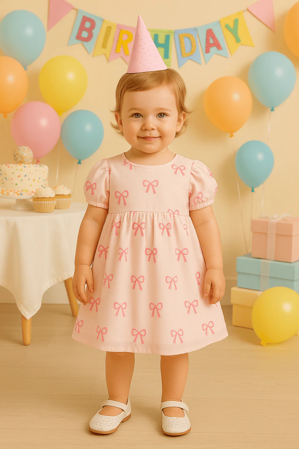 Sweet Bow Print Princess Dress - Image 10